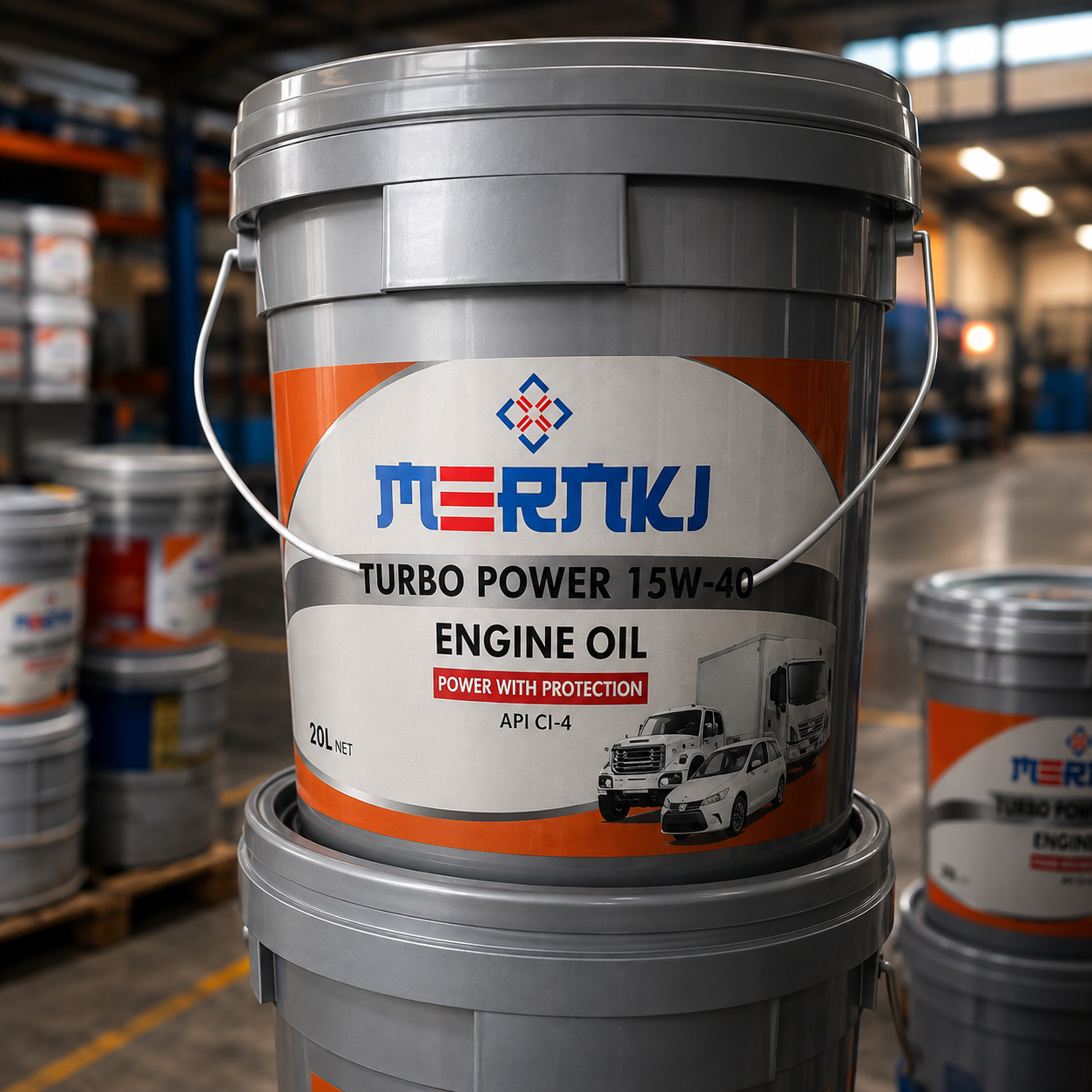 15 L Merki Turbo Power Engine Oil